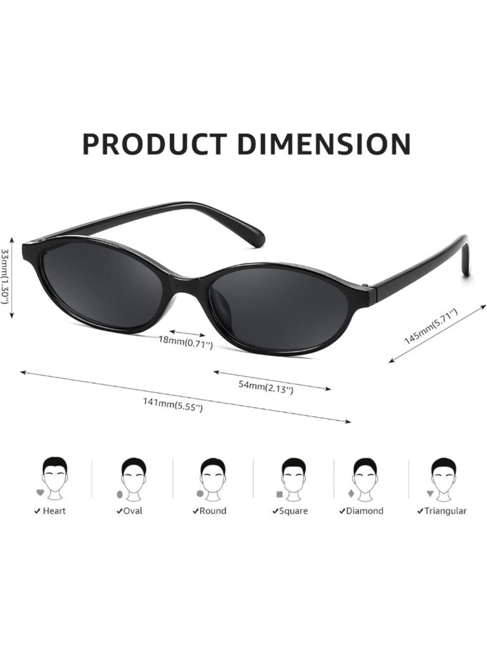 Trendy 90s Retro Oval Cat Eye Sunglasses for Women - Lightweight Y2K Shades - Picture 5 of 7